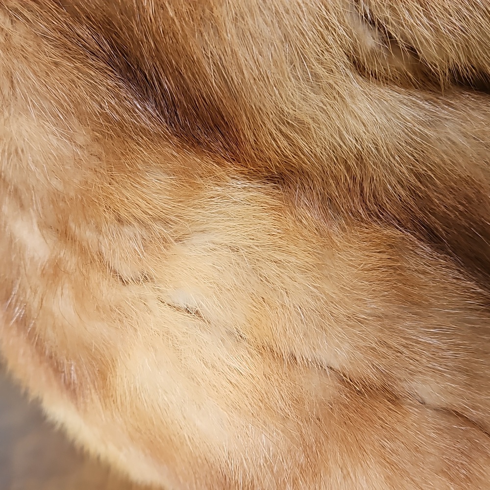 Vintage real mink shawl wrap with pockets S/M/L - Picture 12 of 14